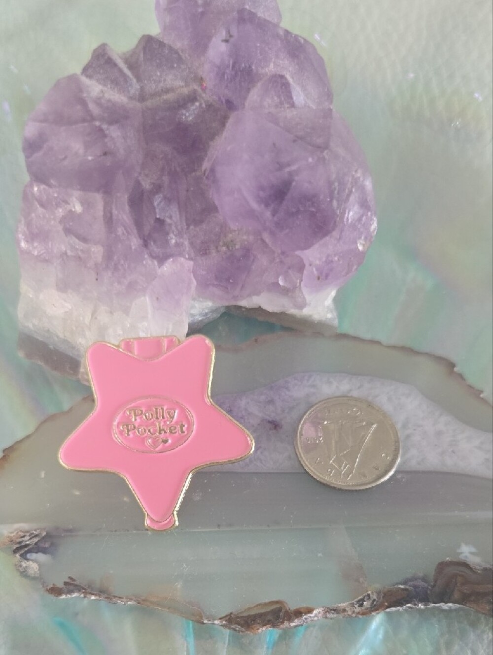 ✨ Brand NEW Pink Star Polly Pocket Enamel Pin! 🎀🌟 Y2K Vibes 90s Nostalgia